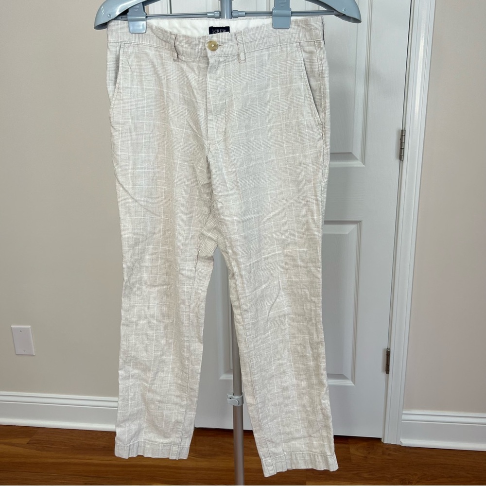 ! J. Crew Men's Plaid Cream Pants
